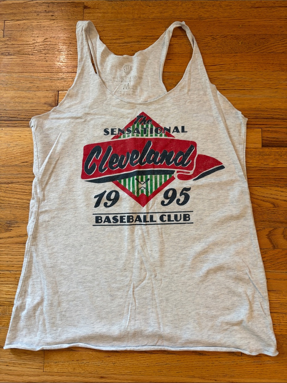 Cleveland Baseball Club Graphic Tank Top - Grey